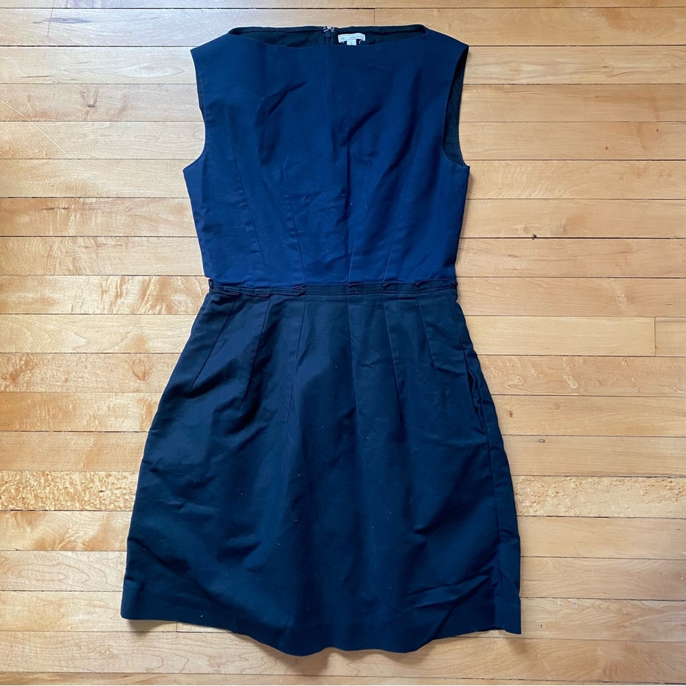 Gap 2 Tone Navy Blue and Black Sleeveless Mini Dress - Women’s Size 8